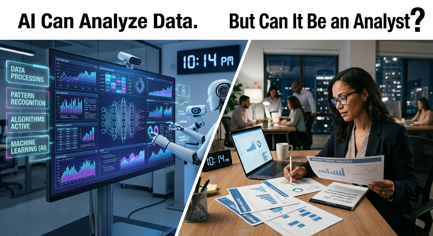 AI Can Analyze Data. But Can It Be an Analyst?